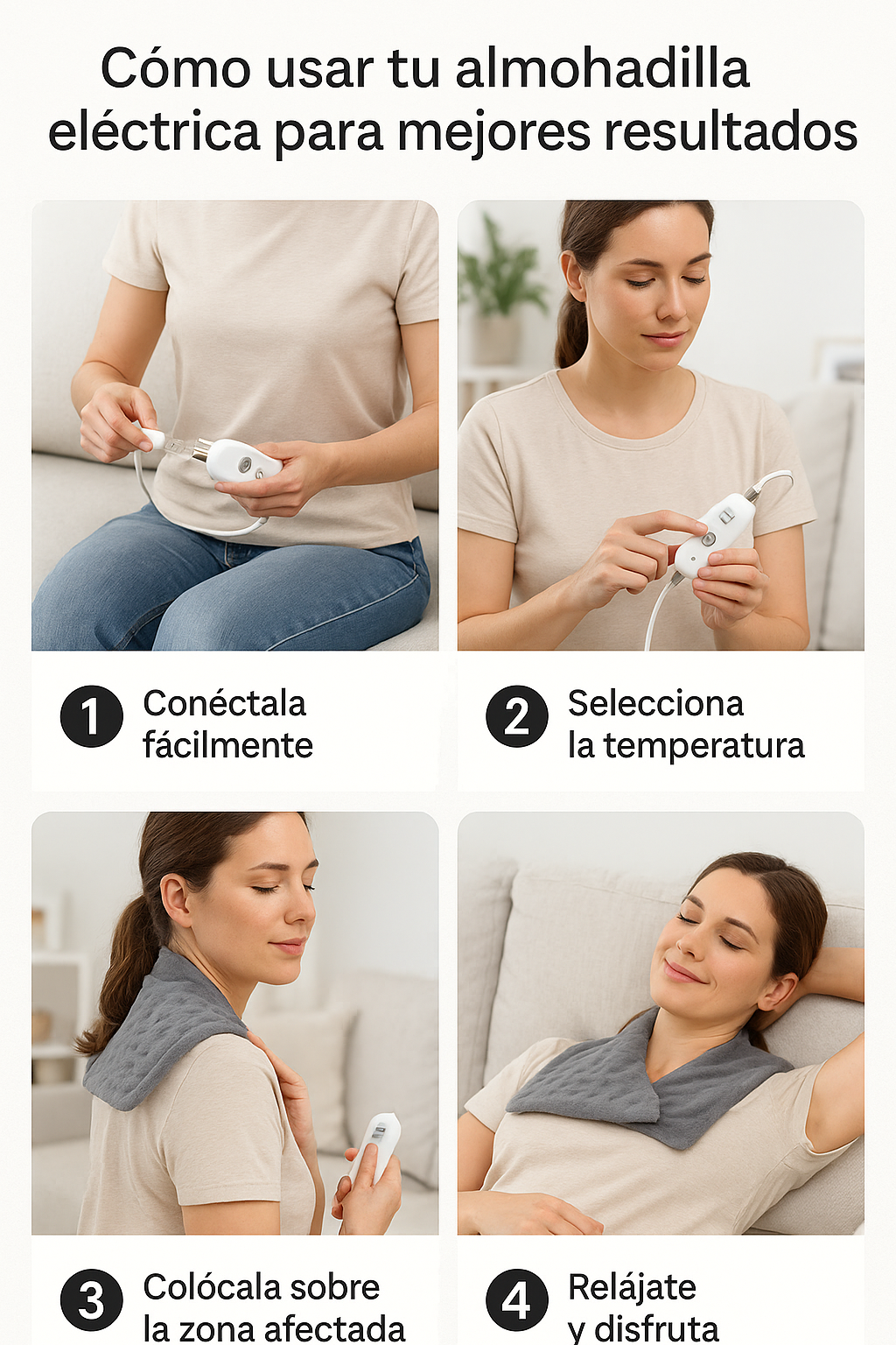 Almohadilla Térmica Comfort– Masajes y Alivio Profundo