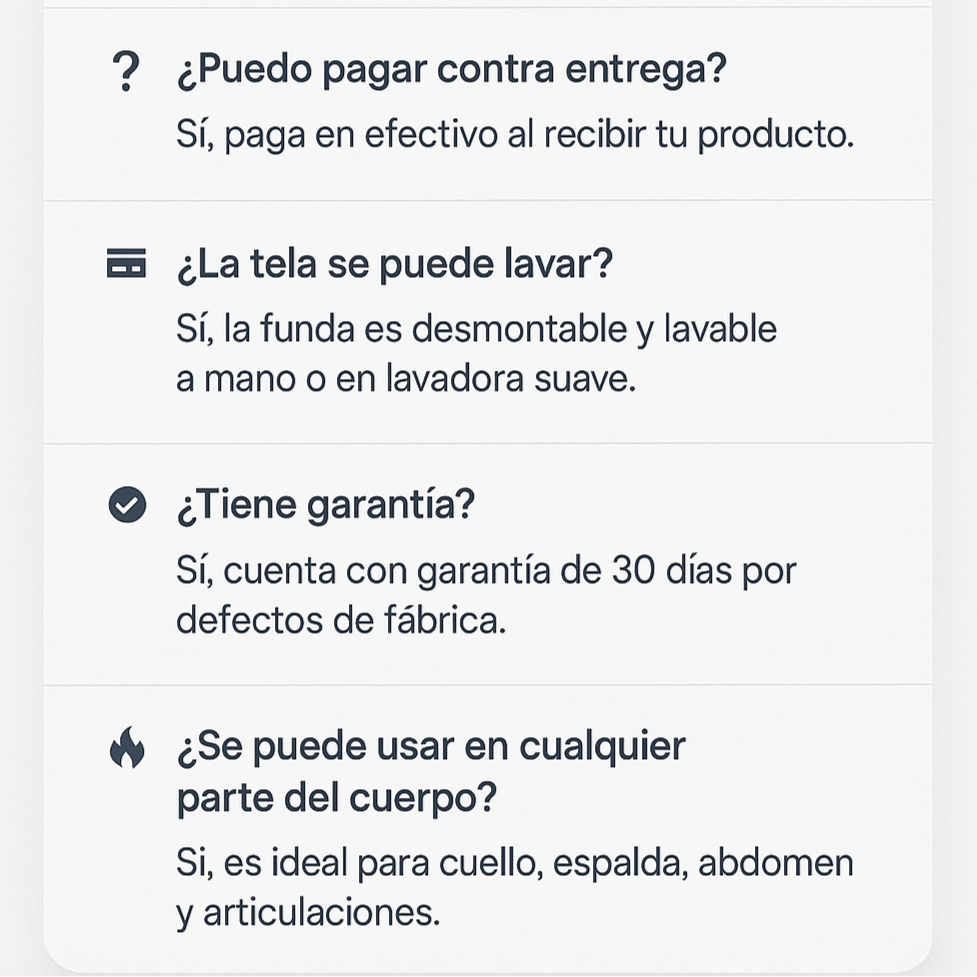 Almohadilla Térmica Comfort– Masajes y Alivio Profundo