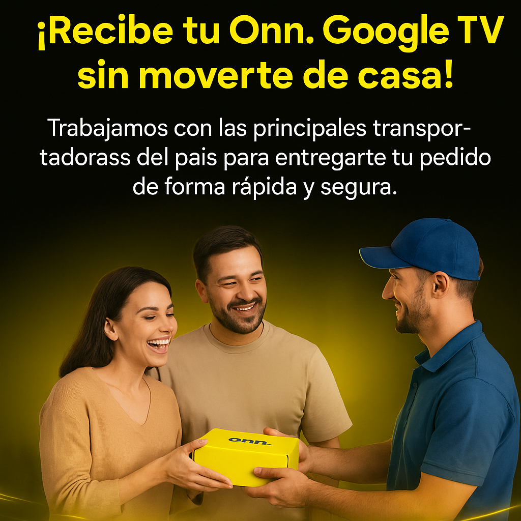 ONN TV 4K- ANDROID TV - con Control Remoto por Voz Asistente de Google