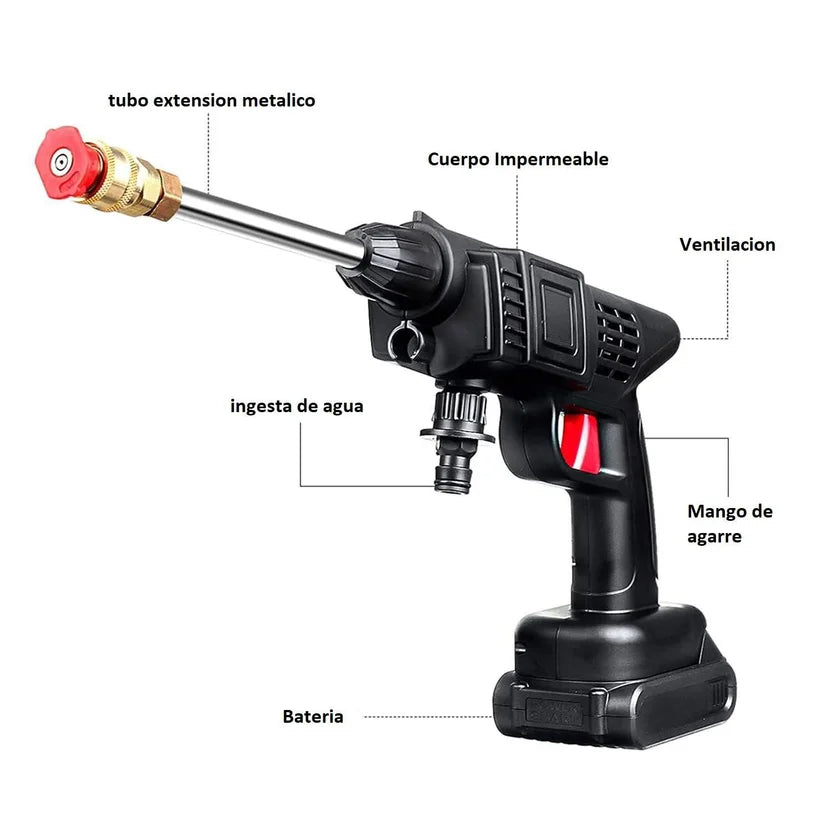 Hidrolavadora Portátil Pro– Limpieza a presión sin cables