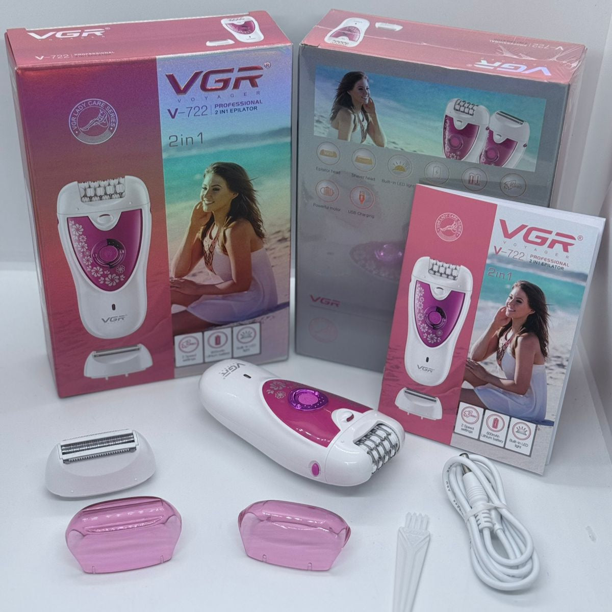 Depiladora Recargable 2en1 Vgr