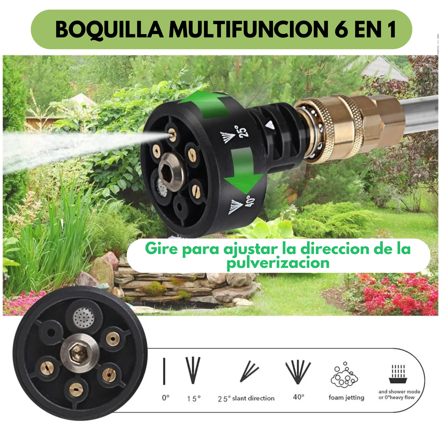 Hidrolavadora Portatil 6 Chorros Más Caja de Herramientas 46 PCS