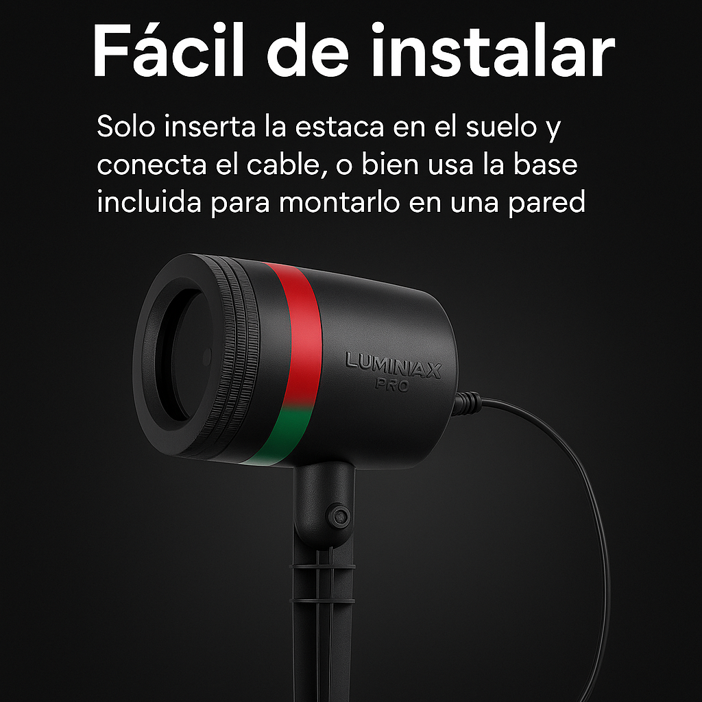 Proyector de Luz Navideña Exterior - Luminax Pro