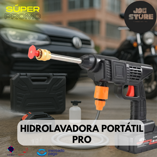 Hidrolavadora Portátil Pro– Limpieza a presión sin cables