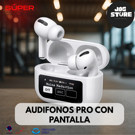 Audifonos PRO con Pantalla y Cancelación de Ruido