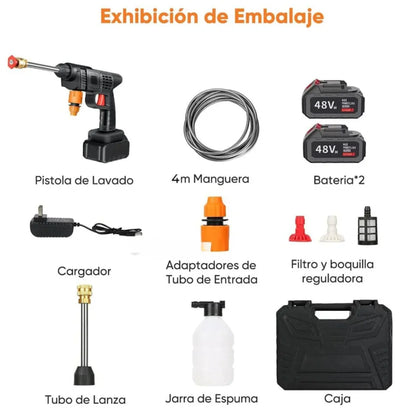 Hidrolavadora Portátil Pro– Limpieza a presión sin cables