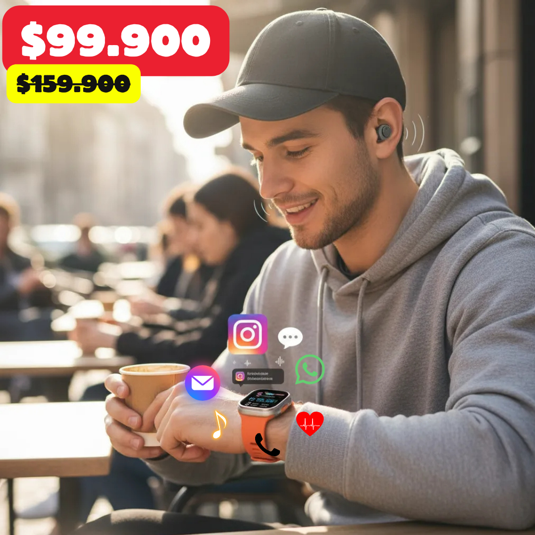 Smartwatch Ultra GRATIS AIRPODS-POWER BANK