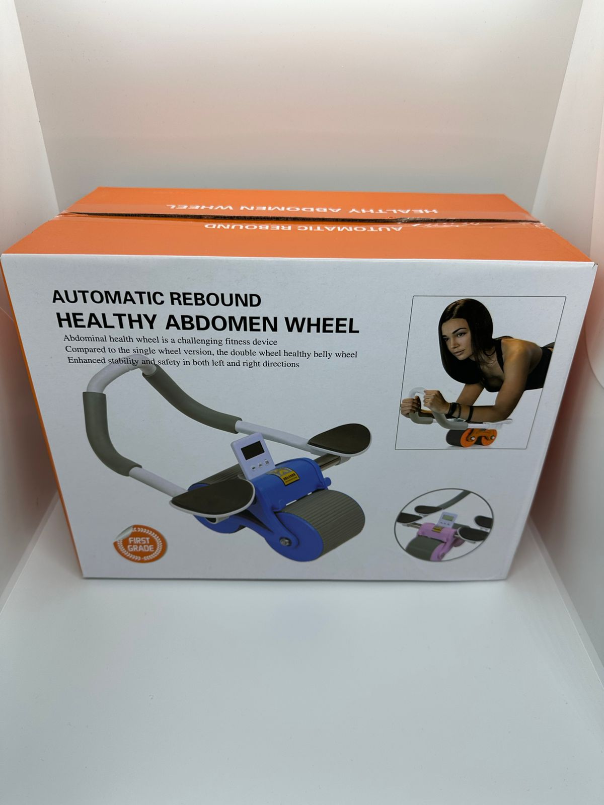 Rueda Abdominal Gym -rodillo Con Timer Digital Y Apoyo Codos ® NEW®