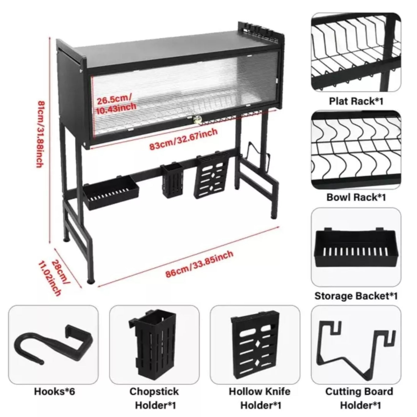 CleanNest® | ORGANIZADOR Y ESCURRIDOR DE PLATOS