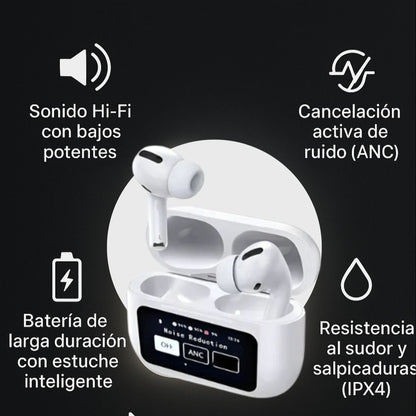 Audifonos PRO con Pantalla y Cancelación de Ruido