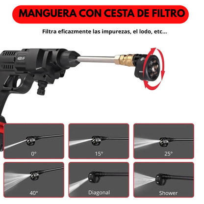 Hidrolavadora Portatil 6 Chorros Más Caja de Herramientas 46 PCS
