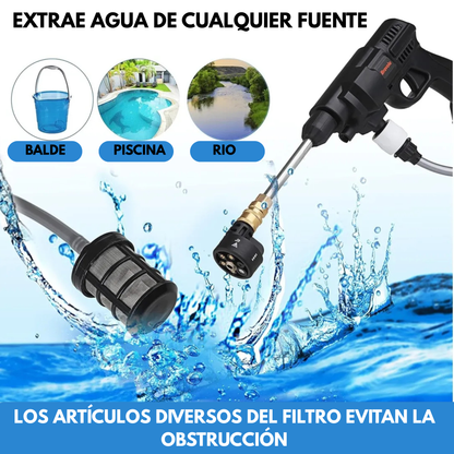 Hidrolavadora Portatil 6 Chorros Más Caja de Herramientas 46 PCS