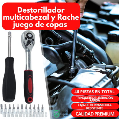 Hidrolavadora Portatil 6 Chorros Más Caja de Herramientas 46 PCS