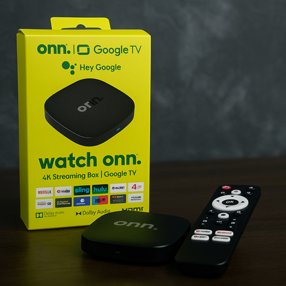 ONN TV 4K- ANDROID TV - con Control Remoto por Voz Asistente de Google