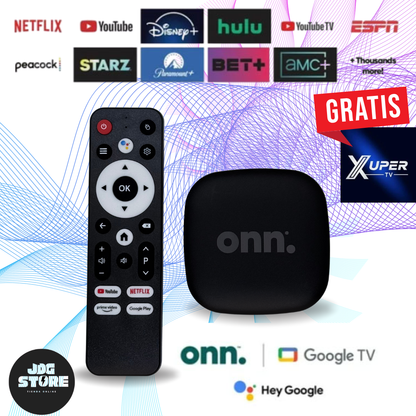 ONN TV 4K- ANDROID TV - con Control Remoto por Voz Asistente de Google